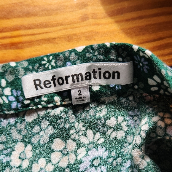 Reformation Green Floral Maxi Skirt - Picture 3 of 3